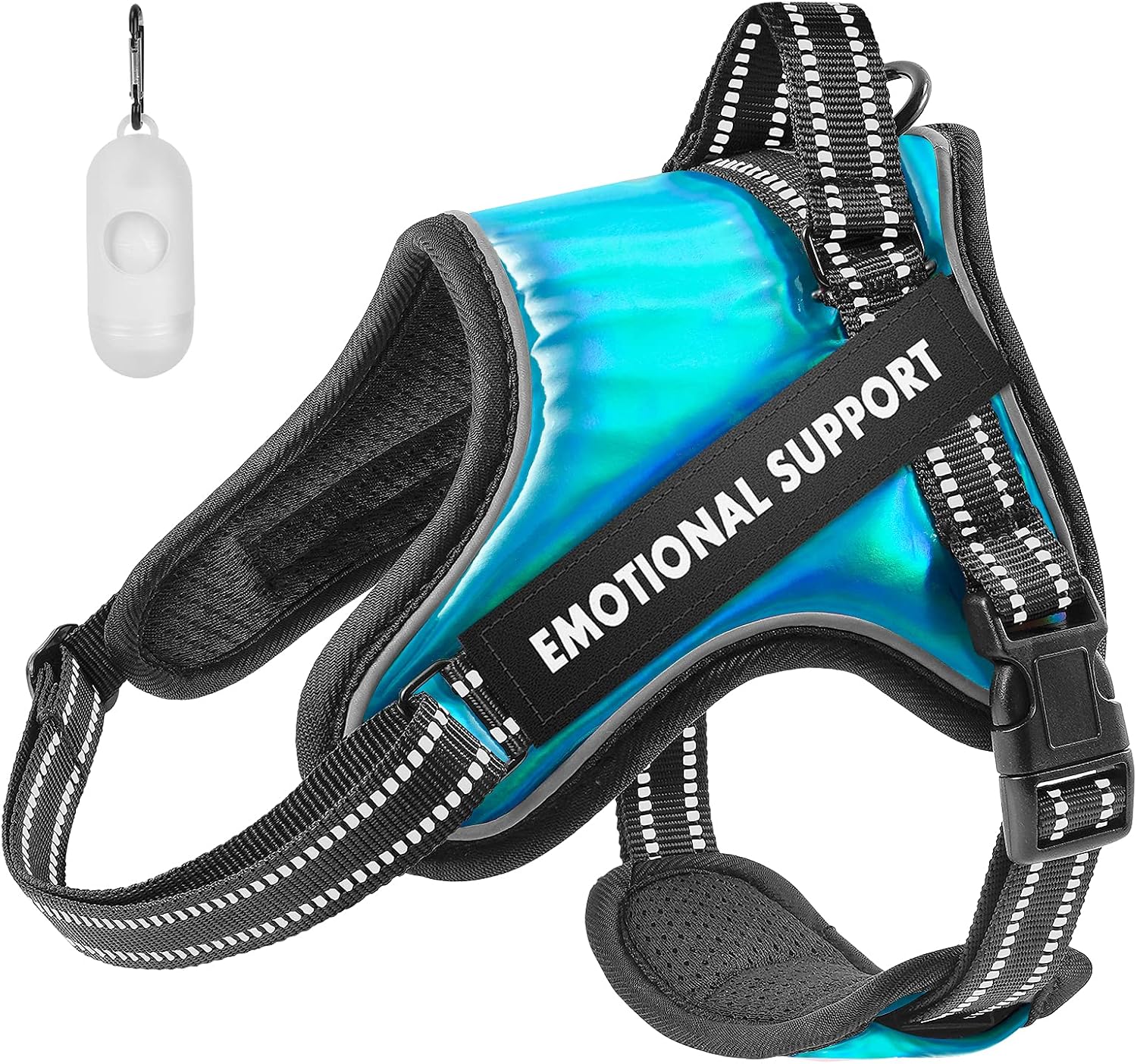 Emotional Support Dog Vest Harness, No Pull Dog Vest Harness with Strong Handle Adjustable Reflective Dog Vest for Outdoor Activities Easy On and Off Dog Vest Harness for Small to Large Dogs