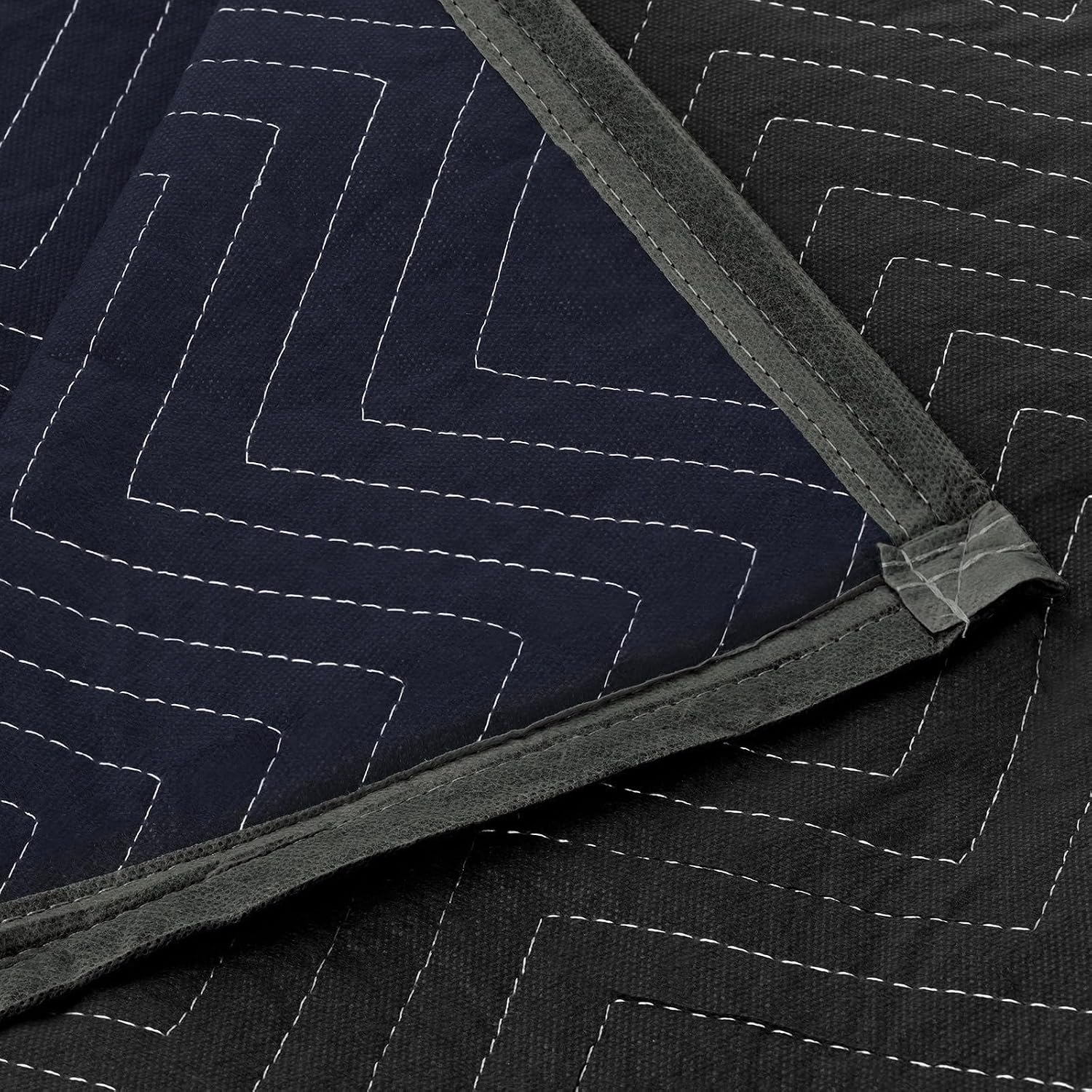 Packing & Moving Blankets - 80" x 72" (35 lb/dz Weight) - Pro Economy - 12 Pack Black Quilted Shipping Furniture Pads