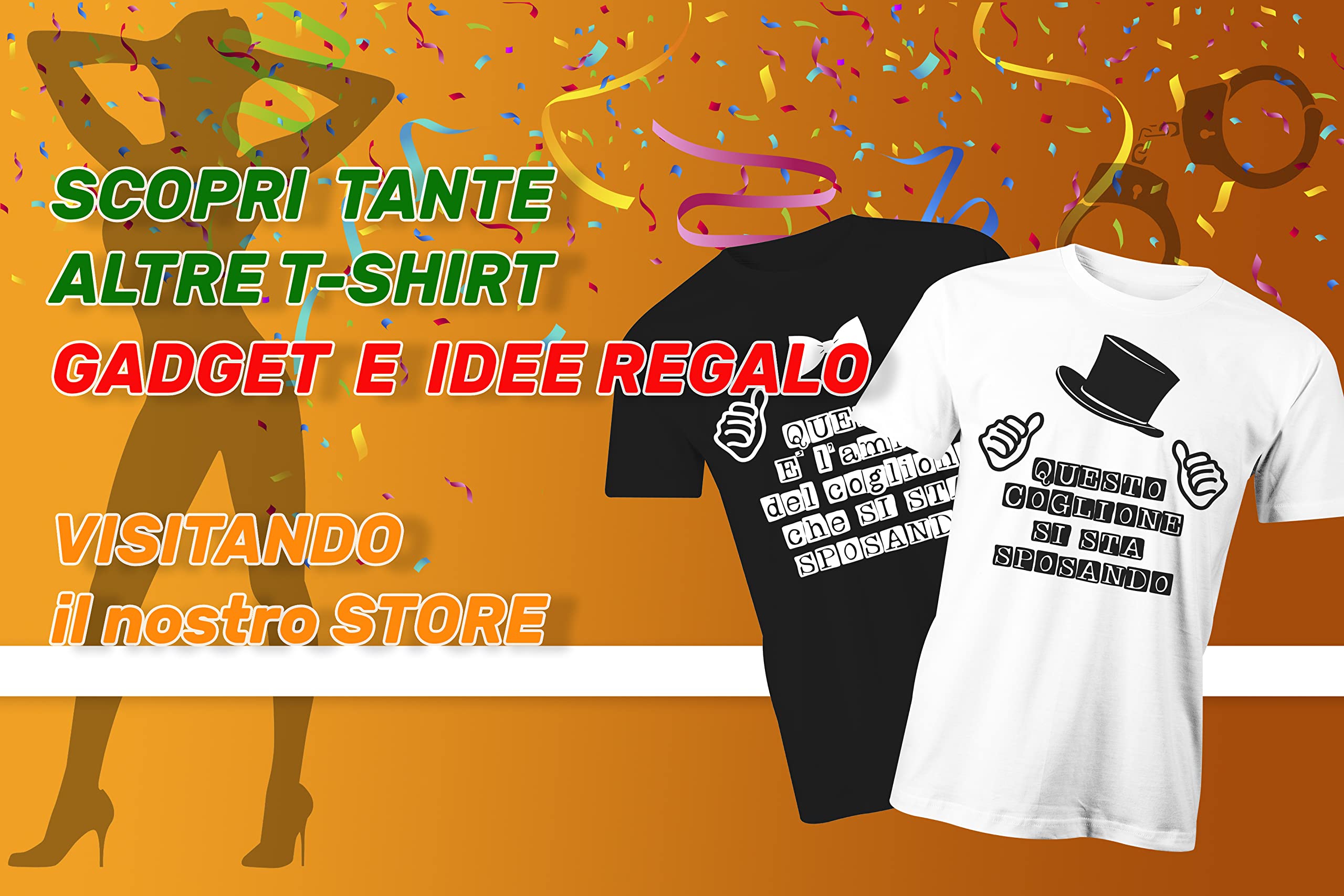 Puzzletee Pacchetto Tshirt Addio al Celibato - Questo Colione Si Sta Sposando - Maglietta Sposo - Amico del Colione - Set Magliette Celibato - Matrimonio - Idea Regalo