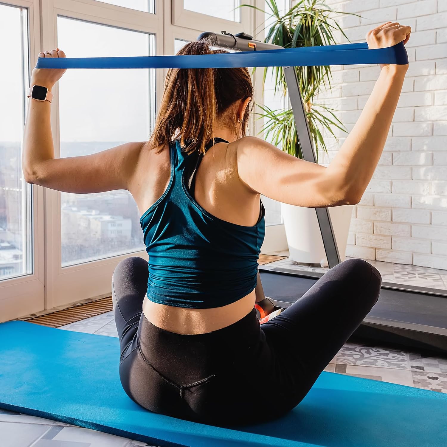 PATIKIL Resistance Loop Exercise Bands Stretch Bands for Working Out Fitness Elastic Workout Bands with Carry Bag for Home Gym Physical Fitness Yoga