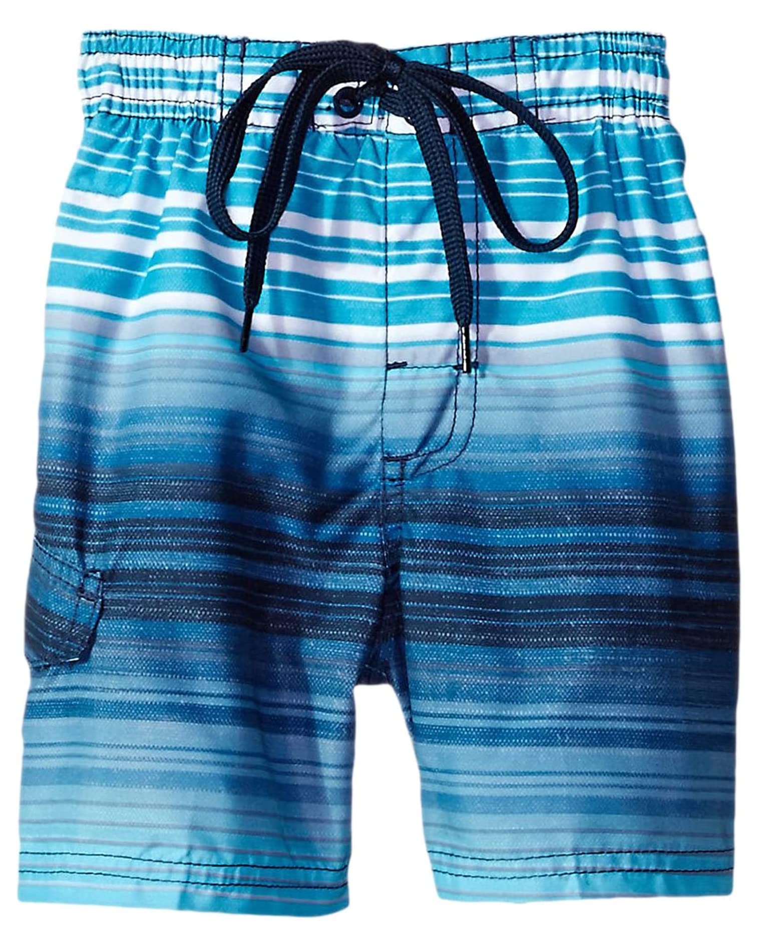 Kanu Surf Boys' Haywire Stripe Quick Dry Beach Board Shorts Swim Trunk