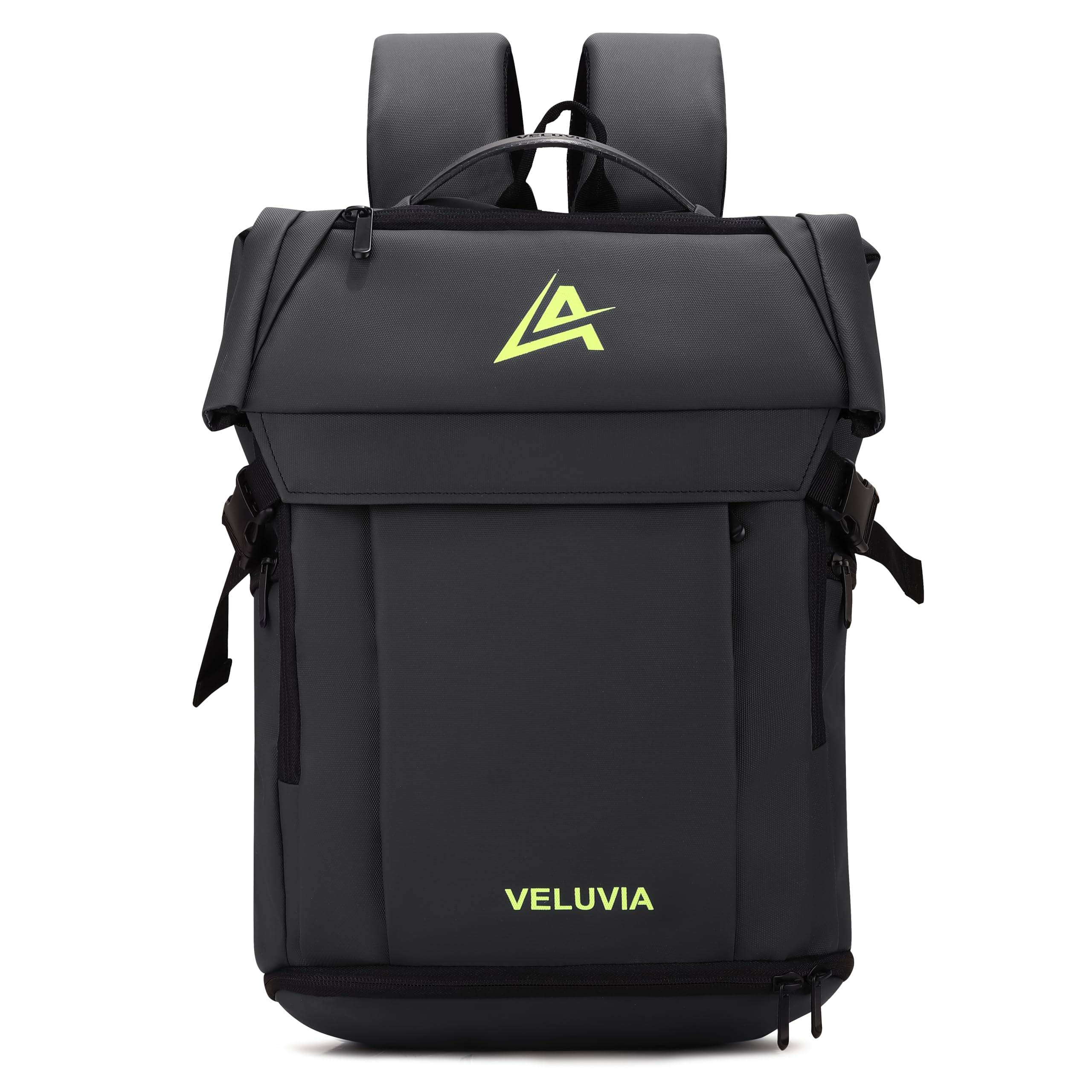 Roll Top Laptop Backpack with USB Port & Multiple Compartments-image-25