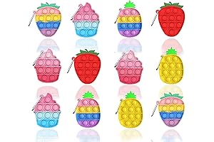 12 Pcs Mini Pop It Fidget Toy - The Perfect Among Us Party Favor