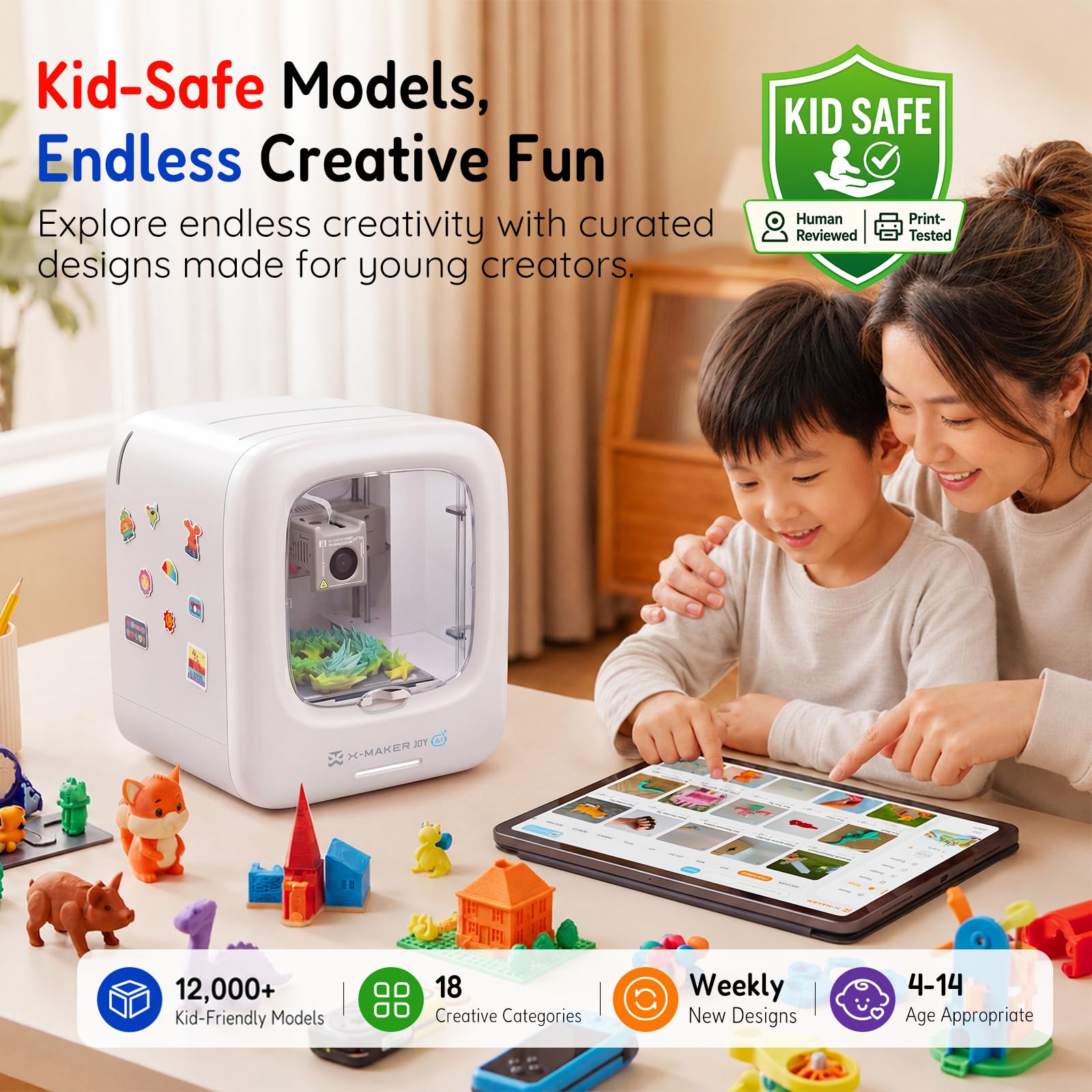 AOSEED Kids 3D Printer - Safe & Easy to Use -7