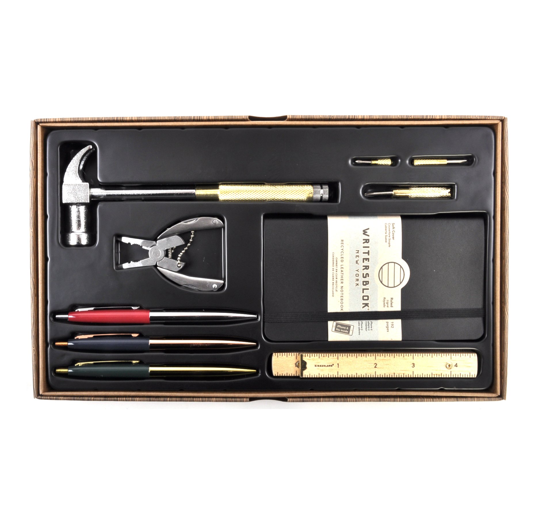 Kikkerland KIT003 Werkzeug Geschenkset für Männer groß