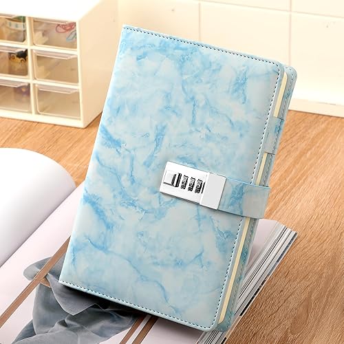 Vista 61 de CAGIE Diario con candado para niñas, A5 con contraseña rellenable, con forro, diario bloqueado, lindo regalo de Navidad y cumpleaños para niñas