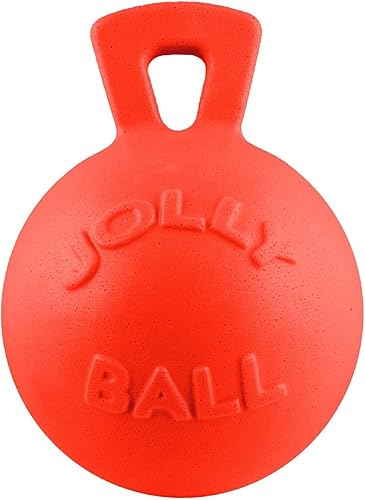Miniatura 4 de Jolly Pets Tug-n-Toss - Pelota de masticar resistente con mango, 6 pulgadas Azul,Azul (Arándano),Púrpura claro,Naranja,Púrpura,Rojo