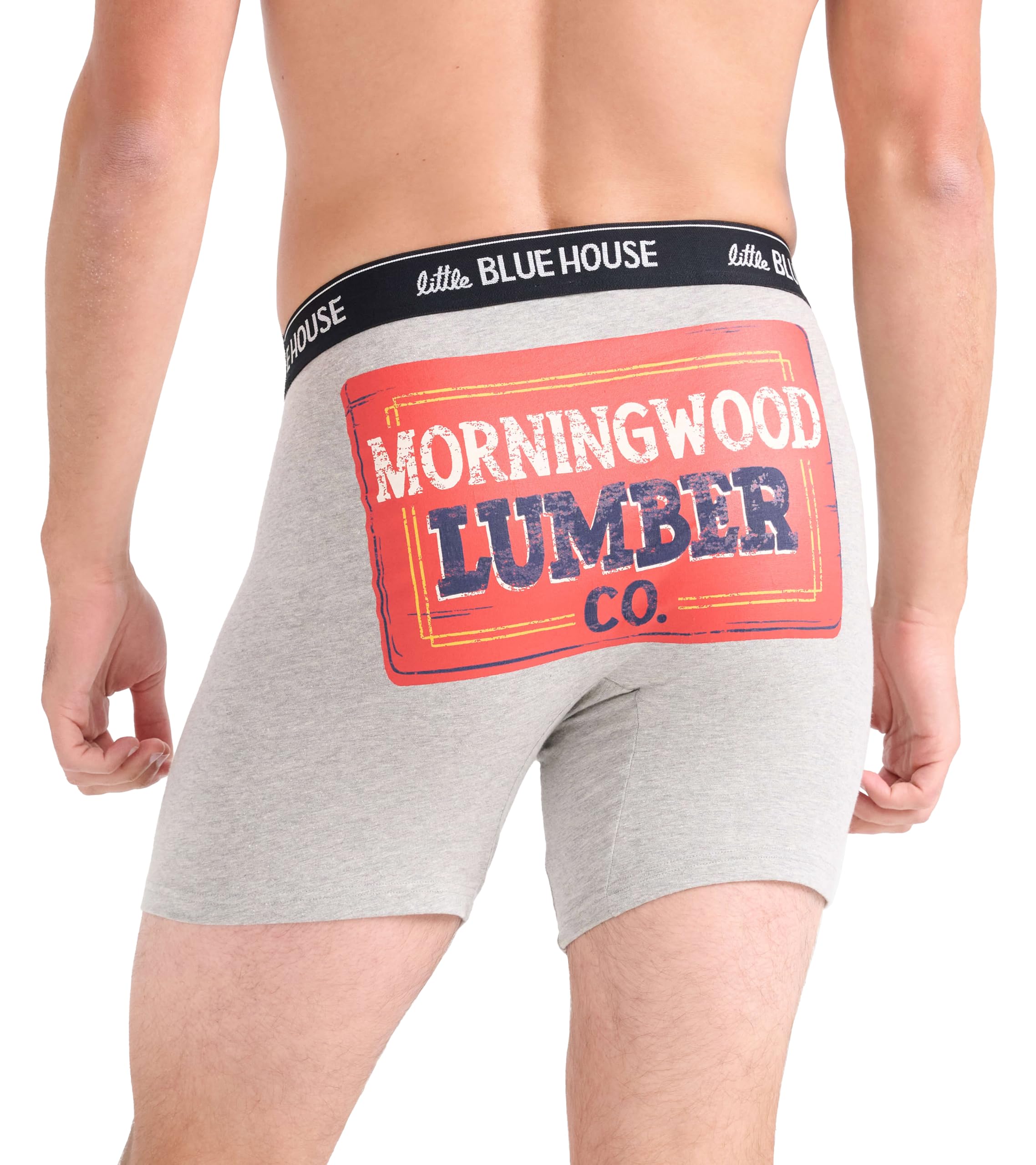 Hatley Mens Bear & Moose Joke Boxers