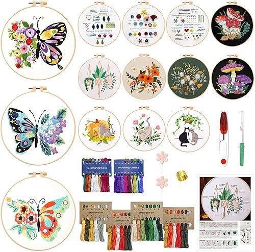 BREENHILL Kit de bordado para principiantes con patrones de bordado disponible en Yaxa Venezuela