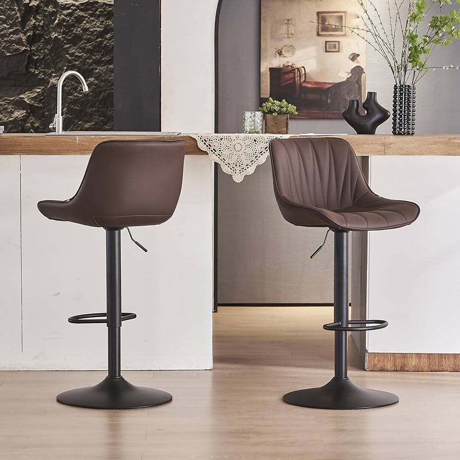 bushdebrunt tummy フライパン BRUNT Amazon.com: YOUNIKE Bar Stools Set of 2, Faux Leather Padded
