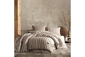 Cozy & Breathable Queen Brown Bedding: 100% Turkish Cotton