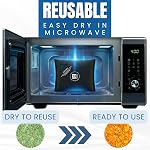 Car Dehumidifier & Moisture Absorber Bag – Reusable Silica Gel with Color-Changing Indicator – Eliminates Condensation & Musty Odors for Cars, RVs & Boats (2)