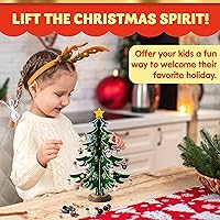 Vista 4 de JOYIN Calendario de Adviento de Navidad 2025, Calendario de Cuenta Regresiva de 24 Días con Árbol de Navidad 24 PIEZAS Adornos para Niños y Niñas