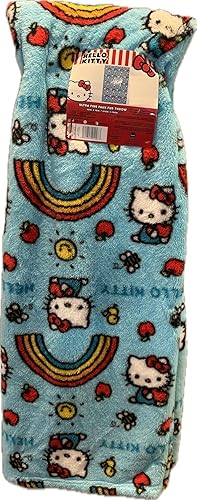 Miniatura 10 de Jay Franco & Sons, Inc. Mantas y mantas navideñas de Hello Kitty (Hello Kitty con árboles, Queen)