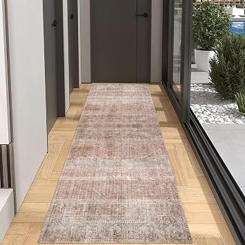 Long Carpet Soft Kitchen Hallway Hall Runner Rug 1m 1.5m 2m 2.5m 3m 3.5m 4m 4.5m 5m 6m Washable Floor Area Rugs with Non-Slip Backing, Aisle Entrance Narrow Carpets Mats60x150cm