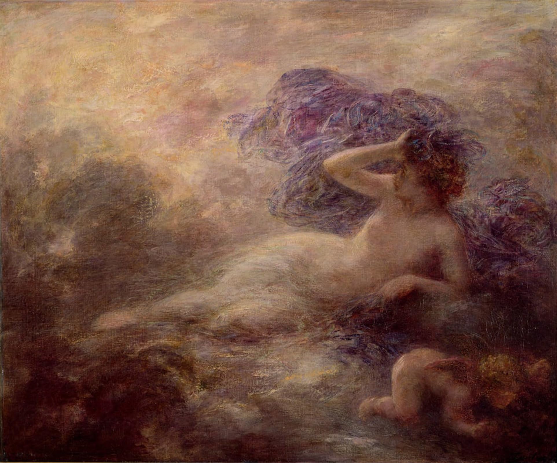 POSTERIIk Vintage Art Print Images Pictures Print Night by Ignace Henri Jean Fantin Latour Modern Colour Posters for Office Home Decor 60x90cm
