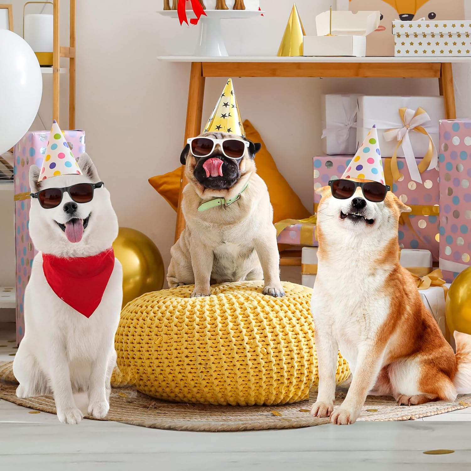 ASTARON 8 Pack Kids Party Novelty Sunglasses Bulk for Kids 3+ Summer Beach Party Birthday Party Favors Supplies Goody Bag Filler - Image 6