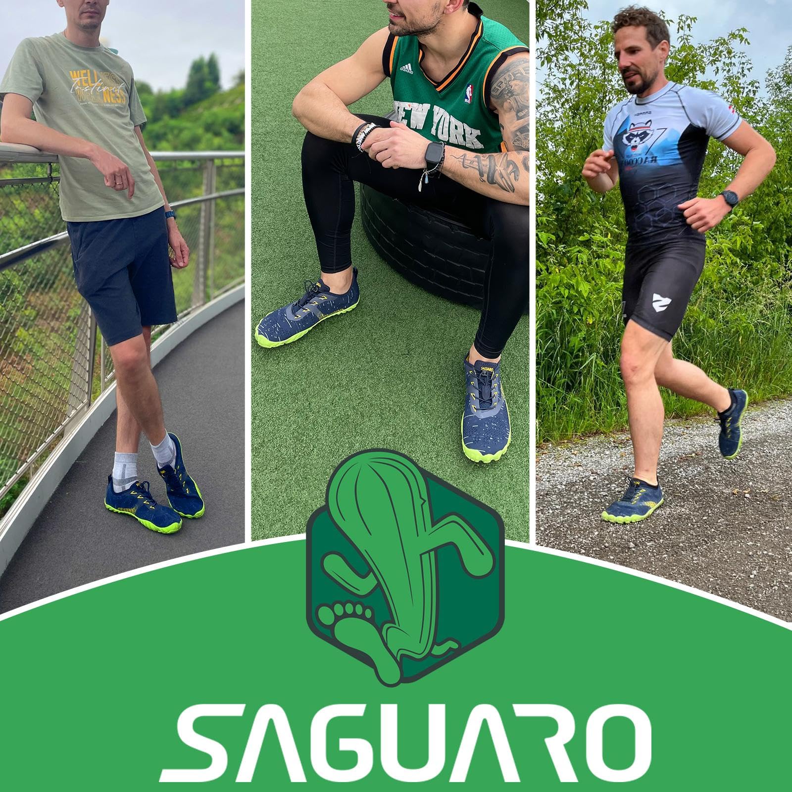 SAGUARO Scarpe Minimaliste Comode Morbide Scarpe Barefoot Leggere e Antiscivolo,Unisex-Adulto