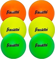 Franklin Sports Youth Lacrosse Balls 6-Pack - Soft Rubber Beginner Balls with Mesh Bag for Kids Practice