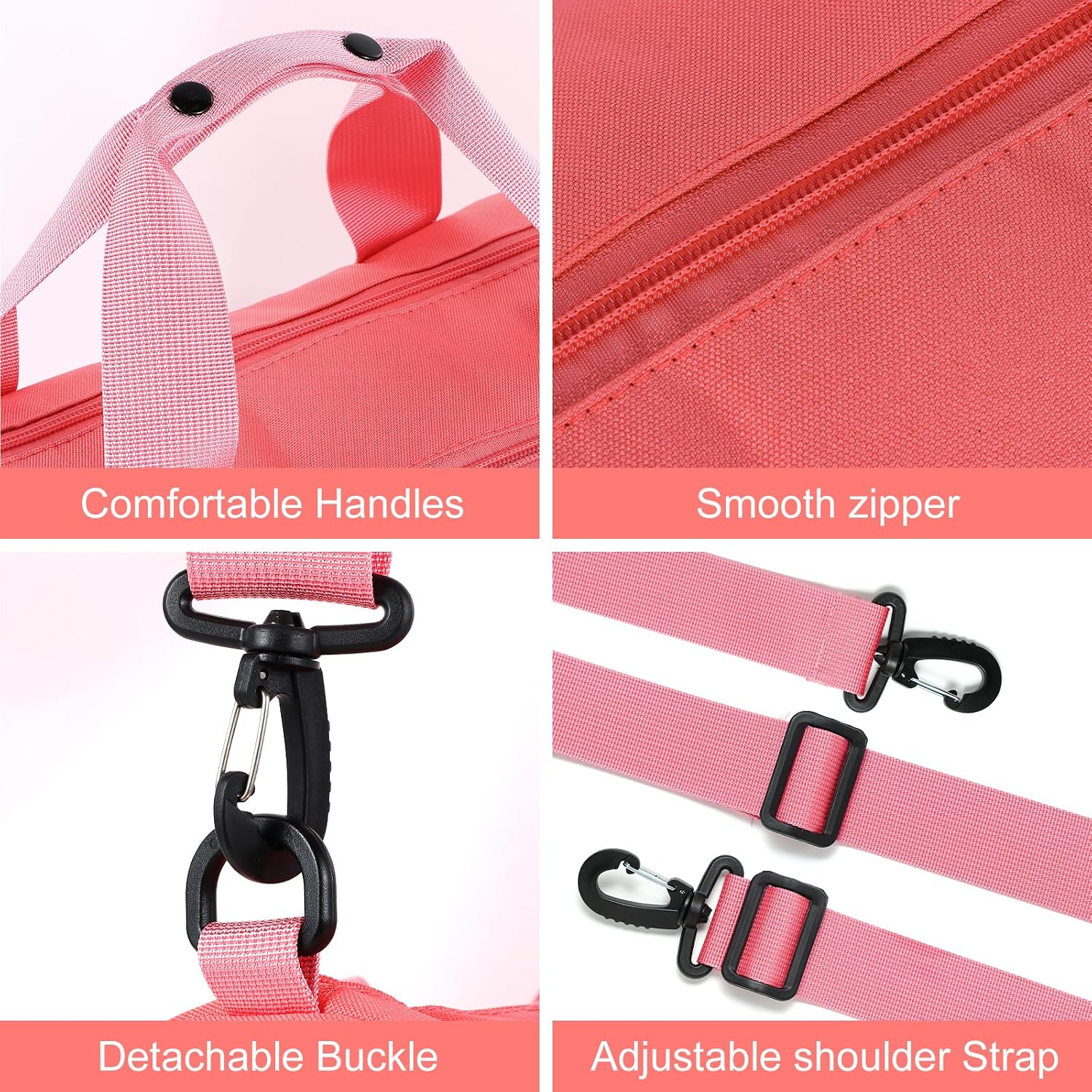 Dance Ballet Bag for Girls Sport Gym Duffle Bags Overnight Travel Bags Fun Dance Workout Duffel Bag Toddler Cute Bag for Dancers, Girls, Teens, Student Athletes image 3