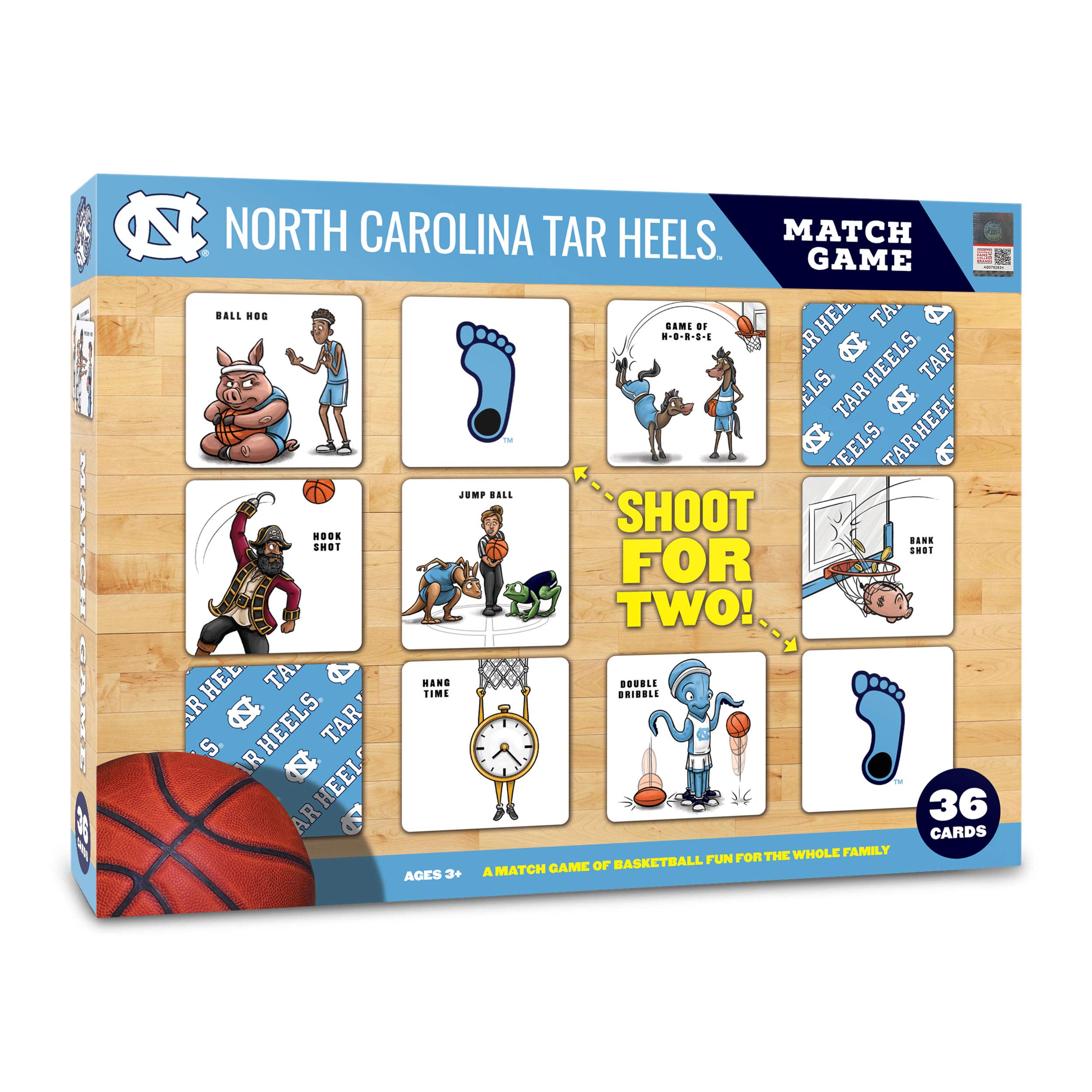 YouTheFan NCAA Officially-Licensed Memory Match Game - Humorous, Team-Specific, Original Hand-Drawn Artwork, Fun for the Whole Family, for Fans Young and Old