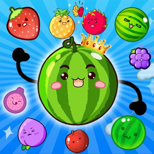 Jeu de fusion de fruits amusant : faites tomber des fruits, associez des pastèques et triez-les !