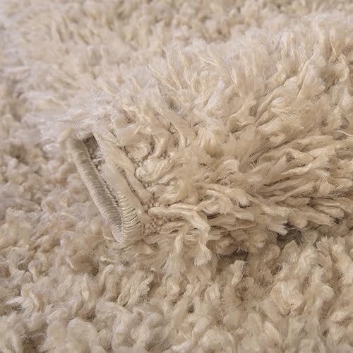 Miniatura 6 de Rugs.com Zermatt Shag Collection - Alfombra de lino de 7 x 10 pies, perfecta para dormitorios, comedores, salas de estar