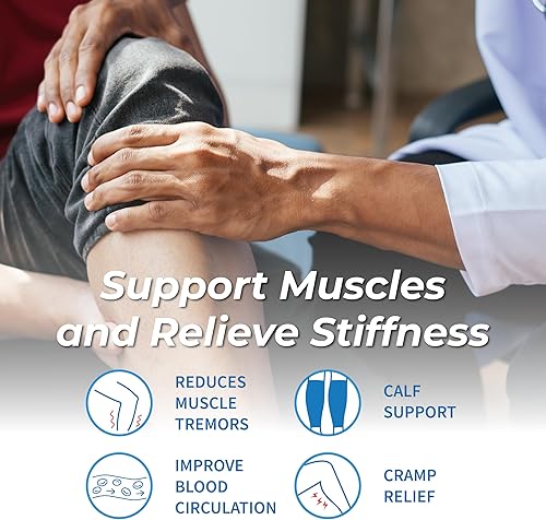 Miniatura 3 de LP SUPPORT 270Z - Manga de compresión de pantorrilla para hombres, mujeres y jóvenes, dolor de retraso, tensión muscular de pantorrilla, férulas de