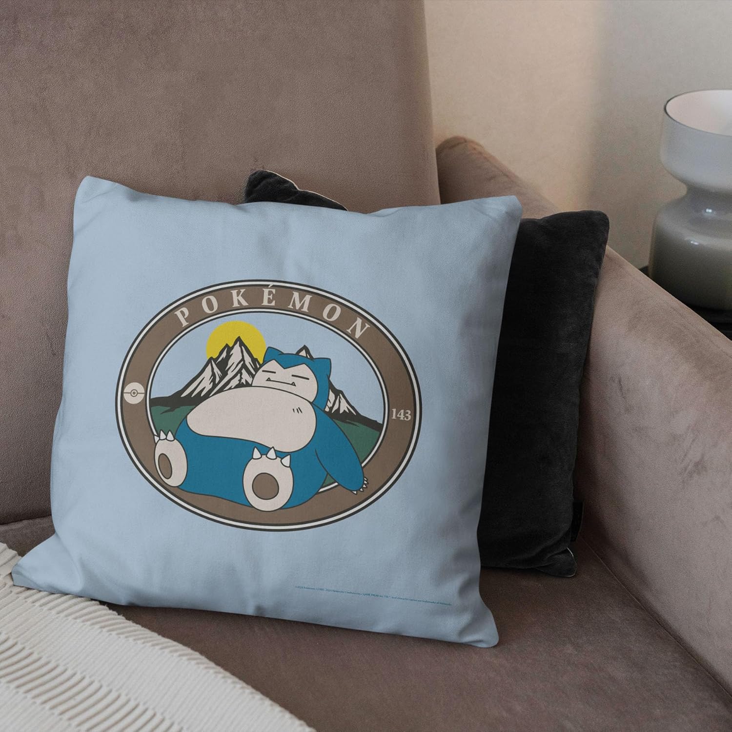 Northwest Pokemon Pillow, 18" x 18", Snooring Outdoors