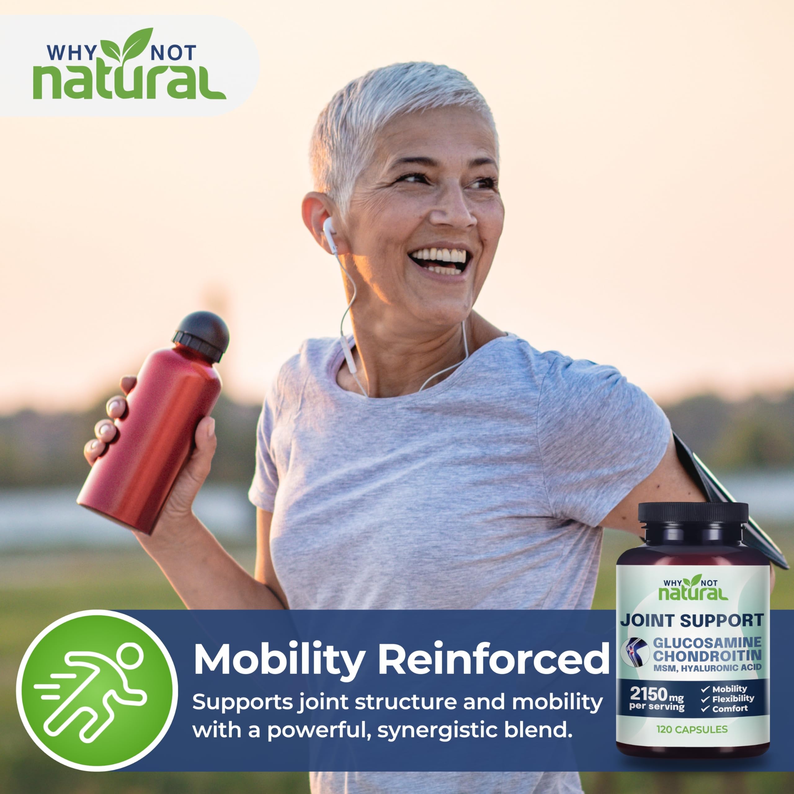 Glucosamine, Chondroitin, MSM, Joint Support Supplement - Knee pain — Amazon image 6