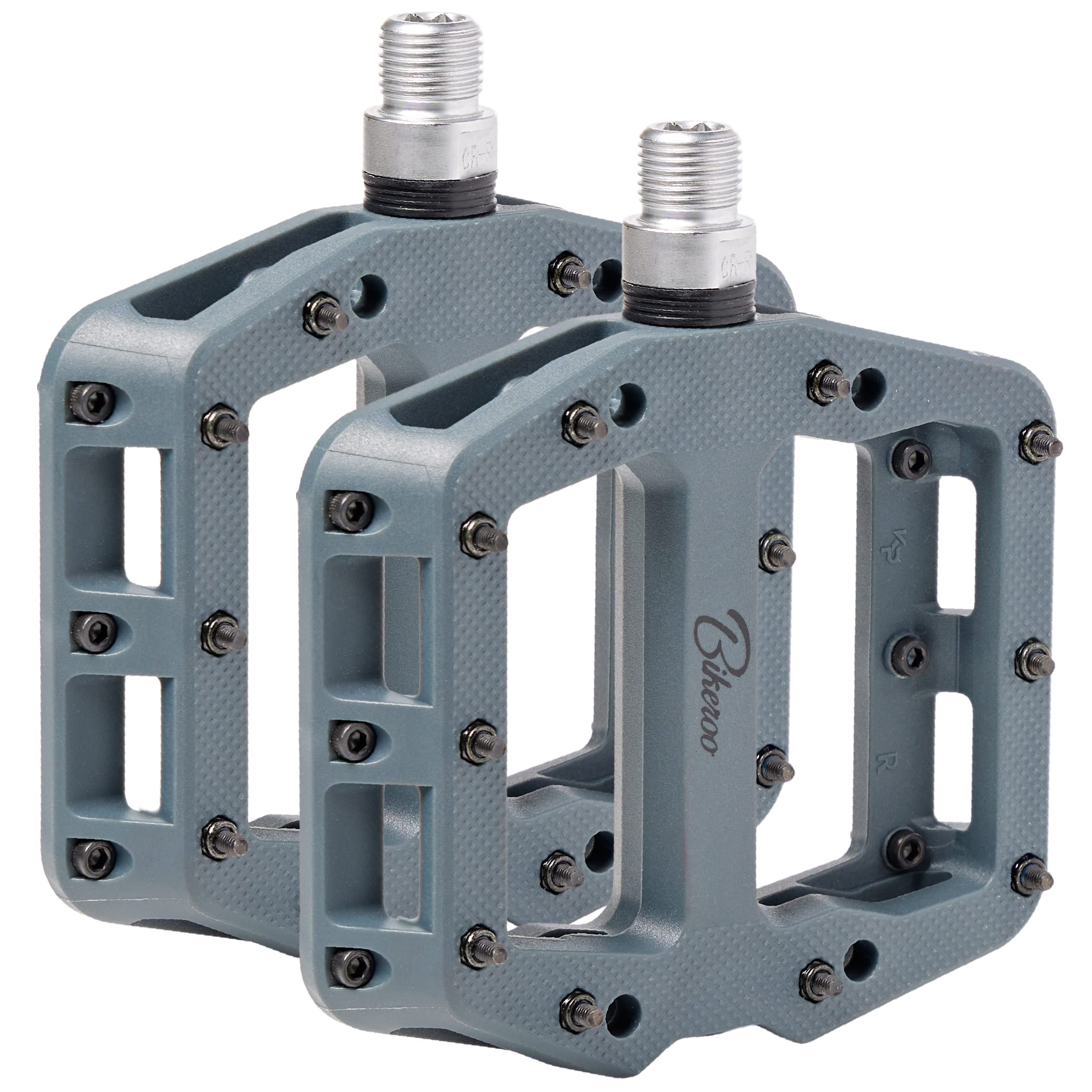 Bikeroo Mountain Bike Pedals Nylon Fiber MTB Pedals for Mountain and