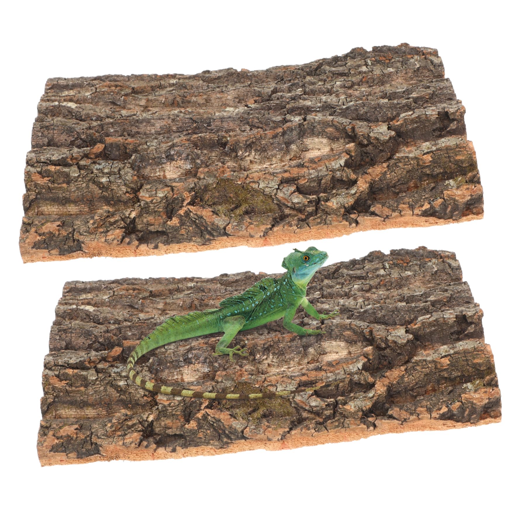 Cork Bark Reptile Terrarium Background - 30cm X 40cm Climbing Mat For Lizards, Snakes, Geckos