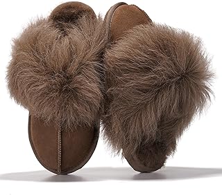 Project Cloud 100% Genuine Leather Slippers for Women Footwear with Genuine Fur Lining Womens Clogs & Mule