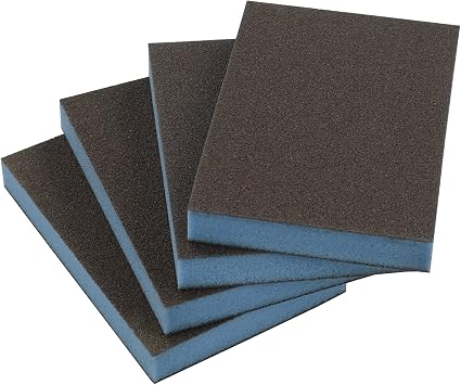 Kekow Sanding Sponges, Fine Grit, 3.82"X 2.72"X 0.47", 24 Packs