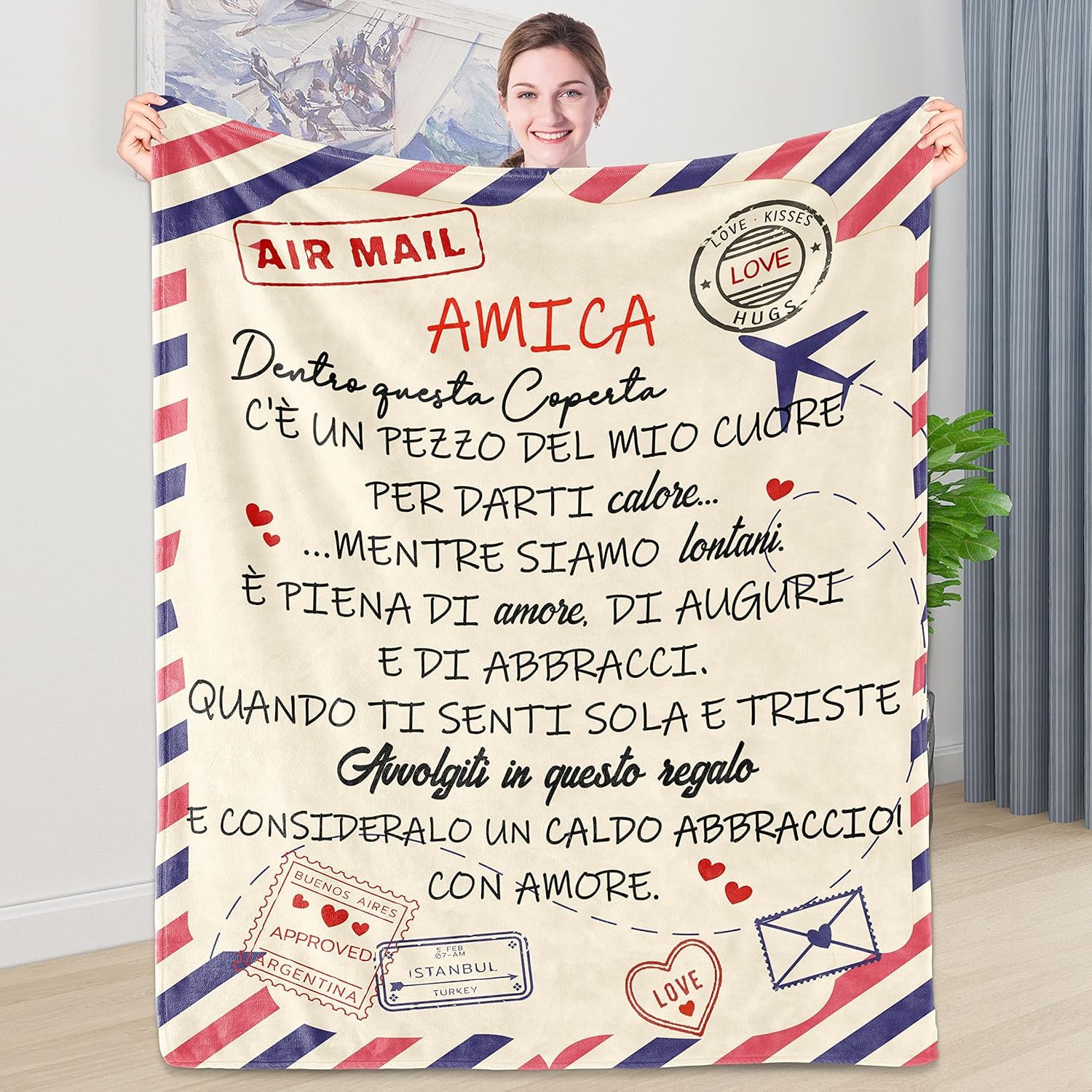 Regalo di compleanno per la migliore amica, regalo di amicizia per ragazze, coperta unica dell'amicizia femminile per lei, coperta di buon compleanno per bestie, fidanzata, sorella dell'anima, BFF