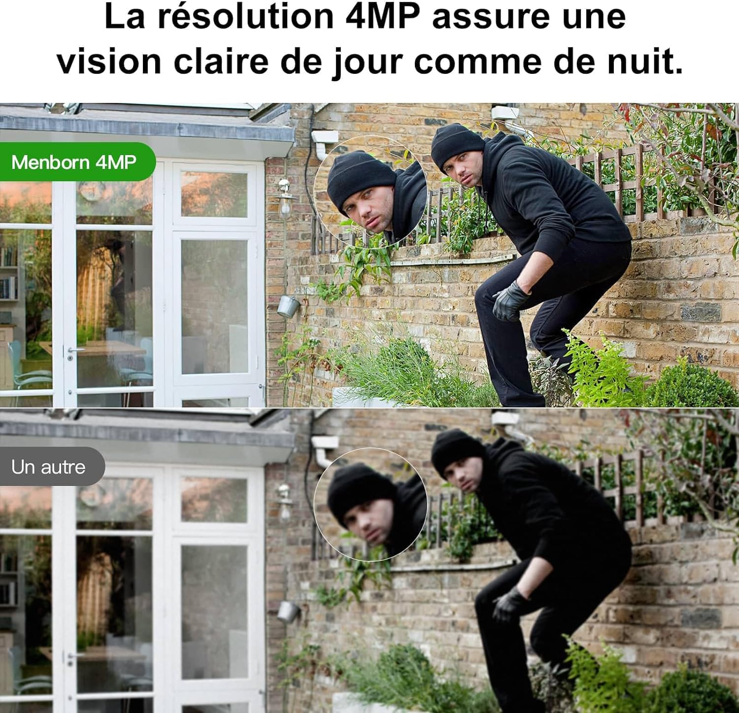 Caméra Surveillance Extérieur WiFi 6 2,5K 2,4/5GHz Caméra Extérieure 360° | Caméra de surveillance avec projecteur, vision nocturne couleur, suivi automatique, audio bidirectionnel et compatible Alexa