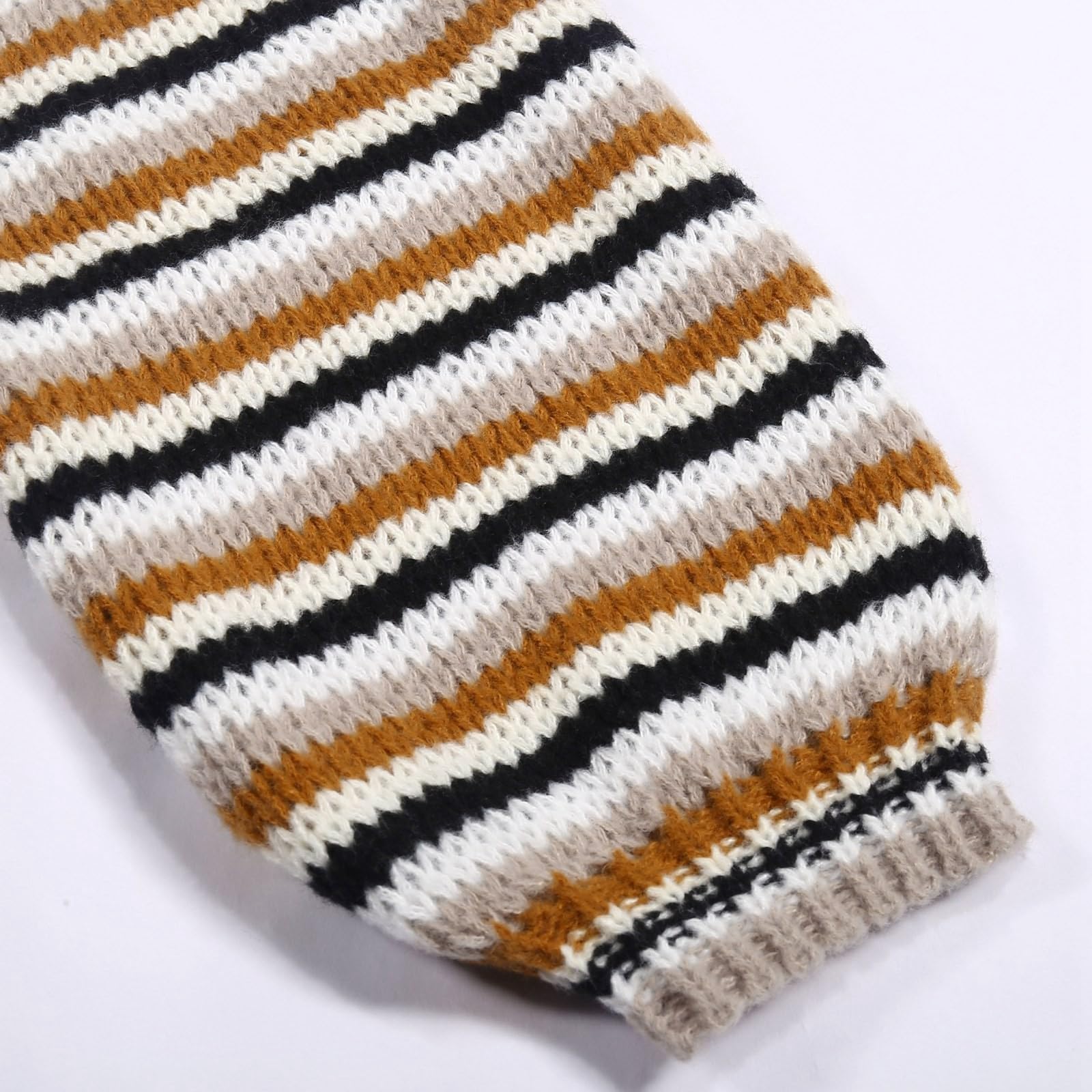 Generisch Cárdigan de punto a rayas para mujer, manga larga, parte delantera abierta, informal, ajuste holgado, parte superior, suave, cómodo, estilo suéter