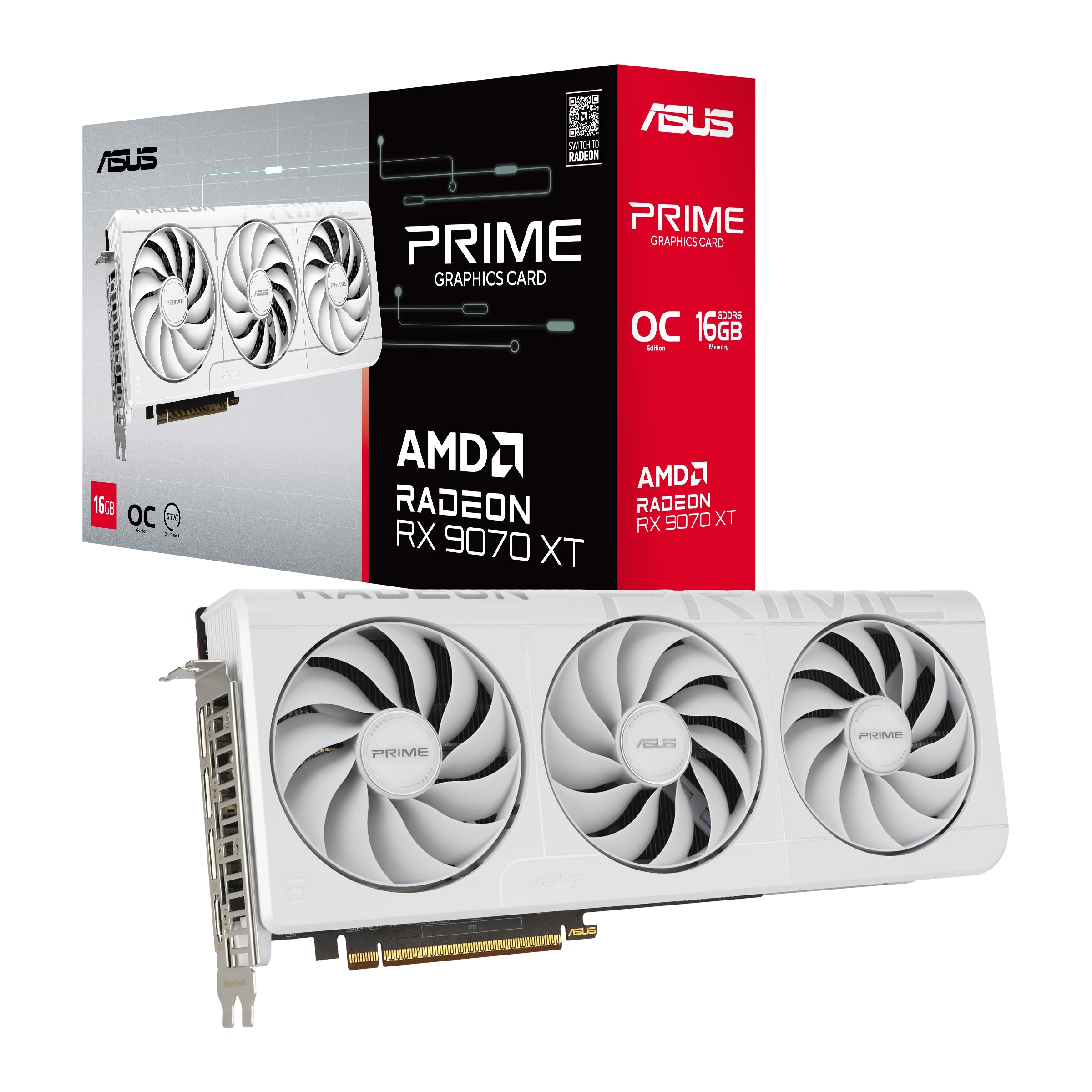 AMD RX9070XT 極美品 Amazon.com: ASUS Prime Radeon™ RX 9070 XT OC Edition Graphics Card