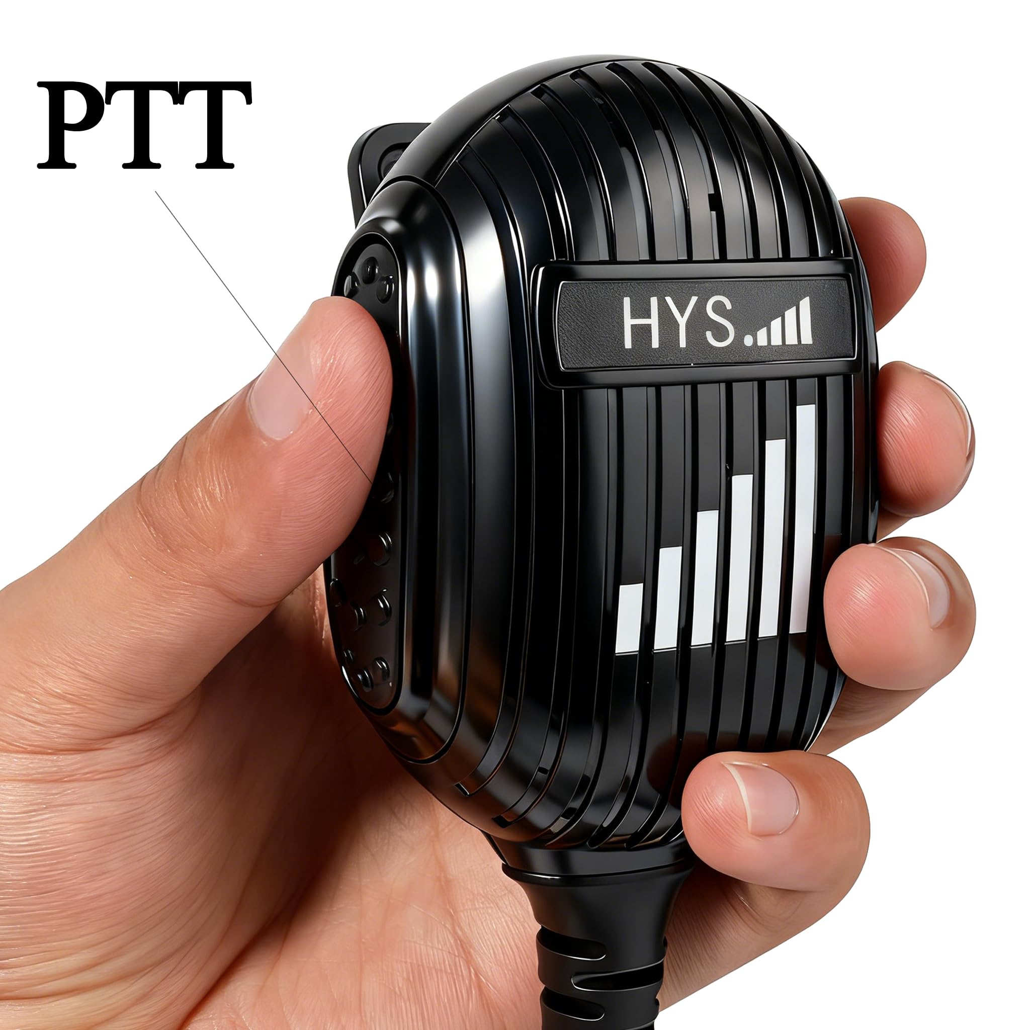 HYS 2.5mm 1-Pin Hombro Micrófono Altavoz Compatible con Motorola TLKR-T60 T61 T62 T80 T81 T82 T-92 H2O T80 Extreme Walkie Talkie (BX023)