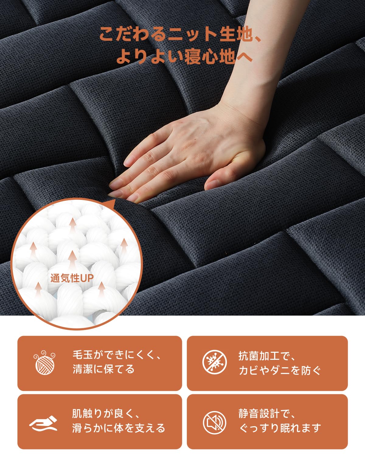 Amazon.co.jp: Z-HOM マットレス ダブル 極厚20cm 高反発 マットレス