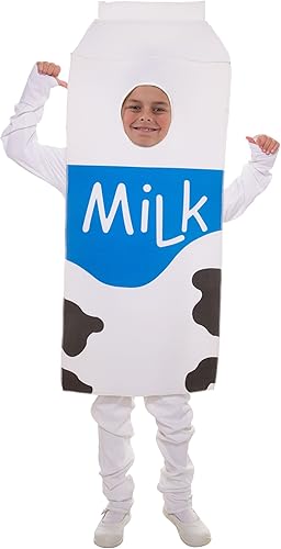 Disfraz de leche infantil