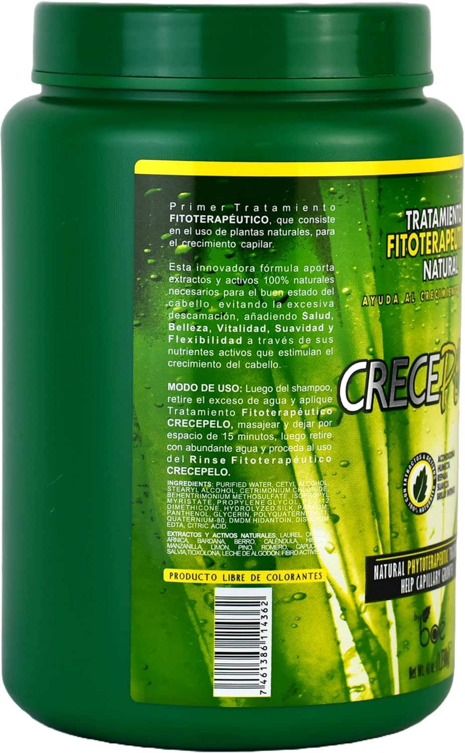 Crece Pelo product highlighting benefits