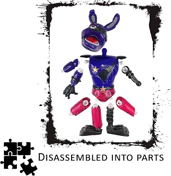 Toysvill 8 pcs Inspired by Game Five Night Toys | Ultimate Custom Night Collection | FNAF Action Figure [Withered Bonnie, Orville, Mangle, Gator, Happy Frog, Roxanne Wolf, Chica, and Music Man]