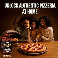 Vista 3 de Kona Pizza Blend - Gránulos de madera para ahumar, 100% madera dura natural, rico sabor ahumado, ideal para hornos de pizza, ahumadores y tubos