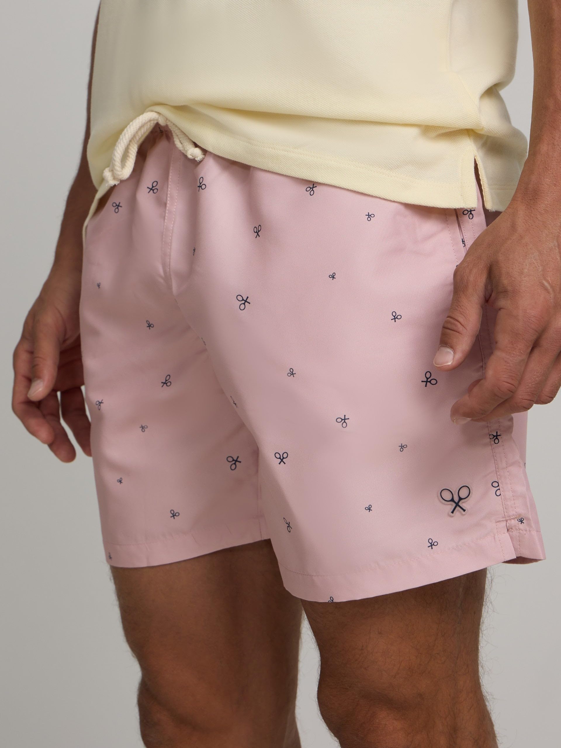 SILBON Bañador Miniraquetas Coral para Hombre Talla S