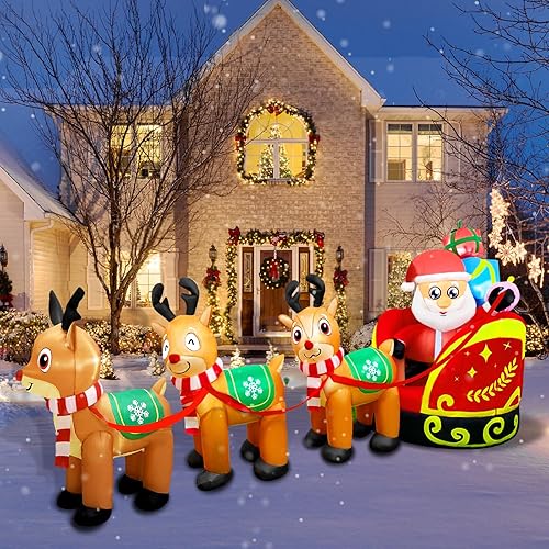 Miniatura 1 de Inflables de Navidad de 11.5 pies, decoración inflable de Navidad, luces LED integradas para exteriores, inflables de Navidad para Navidad,