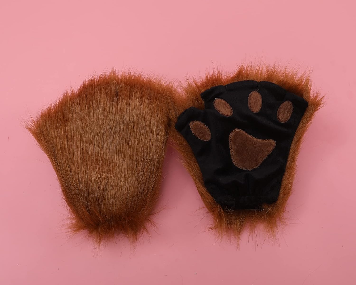 Fancheer Lion Ears Headband Tail and Paws Set Brown Adult Animal Cosplay Costume Accessories - Image 7