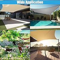 Vista 5 de Kit de accesorios para vela con cuerda de alambre de acero inoxidable 304 para cuadrado/rectangular/triángulo, kit de accesorios para toldo de vela