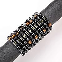 Vista 5 de FRG Initials Bracelets for Men Letter Link Handmade Natural Black Onyx Tiger Eye Stone Beads Braided Rope Meaningful Bracelet