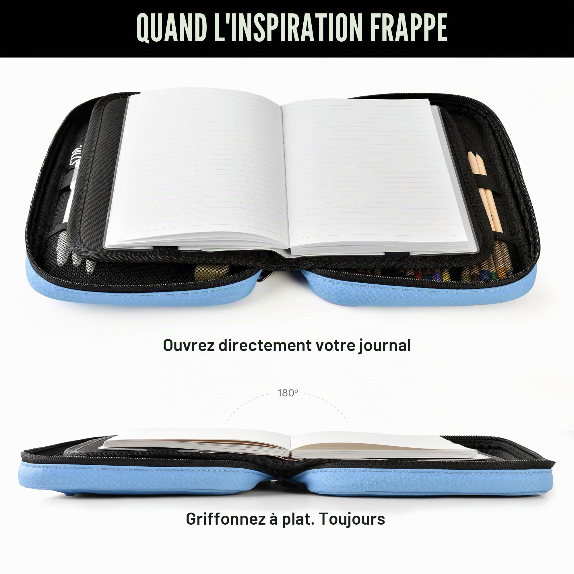 Trousse à crayons kawaii | Fournitures de bullet journal, papeterie scolaire et papeterie esthétique japonaise | Convient pour carnet de notes et marqueur coréen